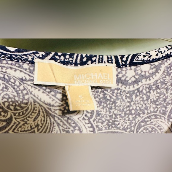 Michael Kors navy and white double print dress - Picture 6 of 6